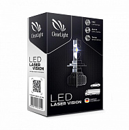 Светодиодные лампы Clearlight Laser Vision H7 4300lm 24W с обманкой (комп. 2шт.)