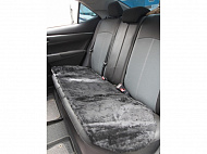 Меховая накидка Jolly Lux Parts 135*45 светло-серый на заднее сиденье 1 шт.