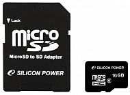 Карта памяти Silicon Power Micro SD Class 6 16GB